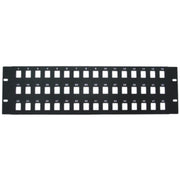 Rackmount Blank Keystone Patch Panel, 3U