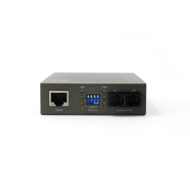 RJ45 (100Base-TX) / Fiber-SC (100Base-FX) Converter multimode 2km