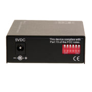 Ethernet to Multimode Fiber Optic Converter, RJ45 (100Base-TX) to Fiber-ST (100Base-FX) 2km