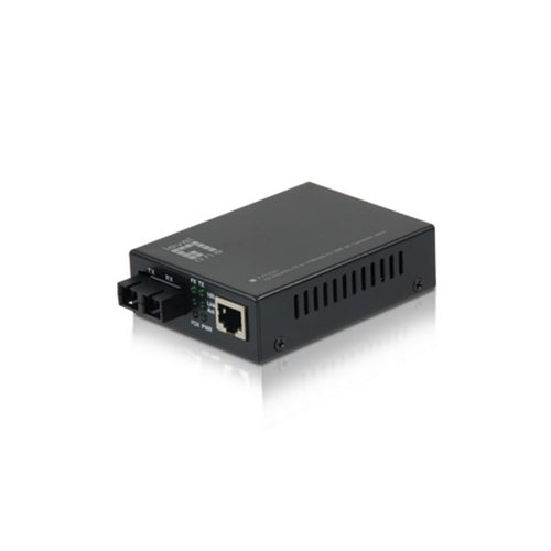 Ethernet to Single Mode Fiber Optic Converter, RJ45 (100Base-TX) to Fiber-SC (100Base-FX) 20km