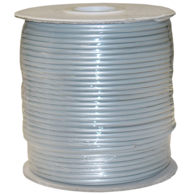 Bulk Phone Cord, Silver Satin, 28/4 (28 AWG 4 Conductor), Spool, 1000 foot