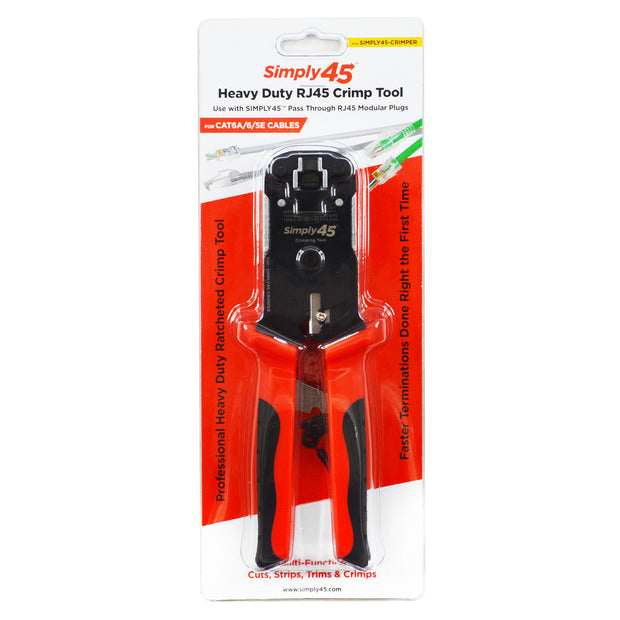 Crimp Tool for Simply45 Brand Pass Through UTP & STP(Internal Ground) RJ45 Modular Plugs